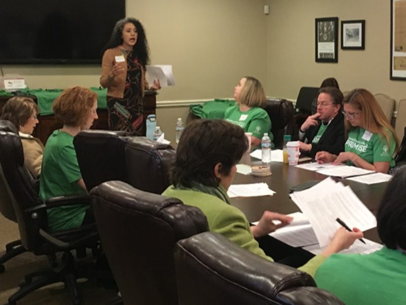 Promise Leaders strategize during the Texas Statehouse Day held in 2020.