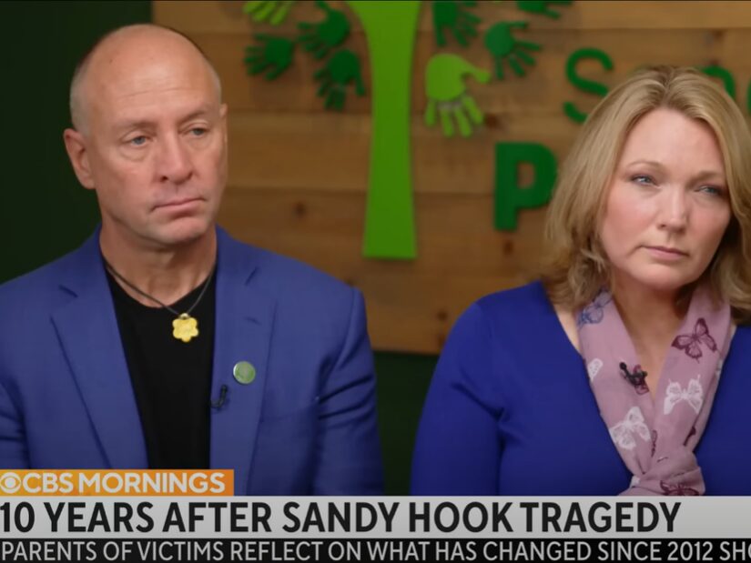 Mark Barden and Nicole Hockley on CBS Mornings for the 10-Year Remembrance.