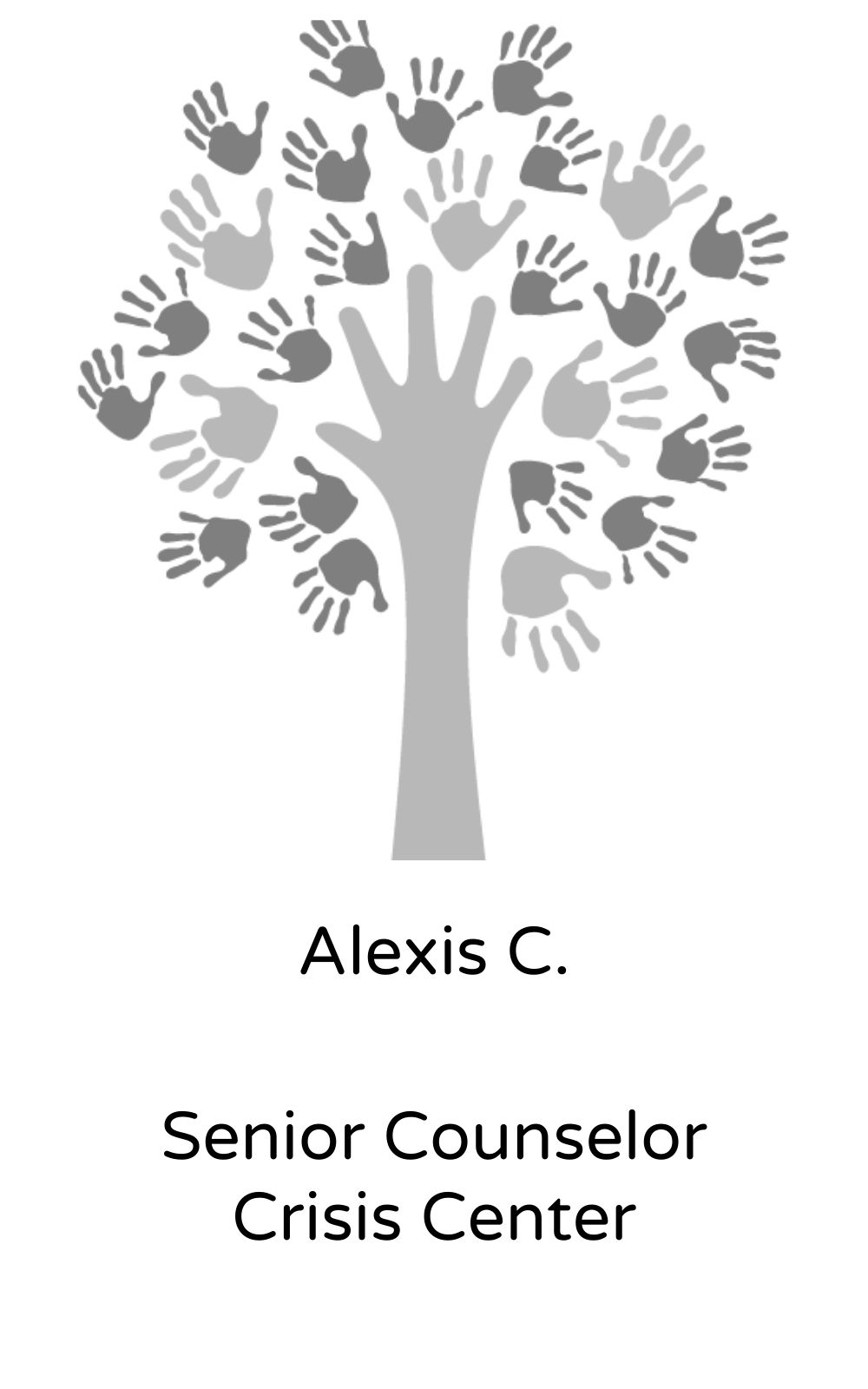 Alexis C, Senior Counselor, Crisis Center